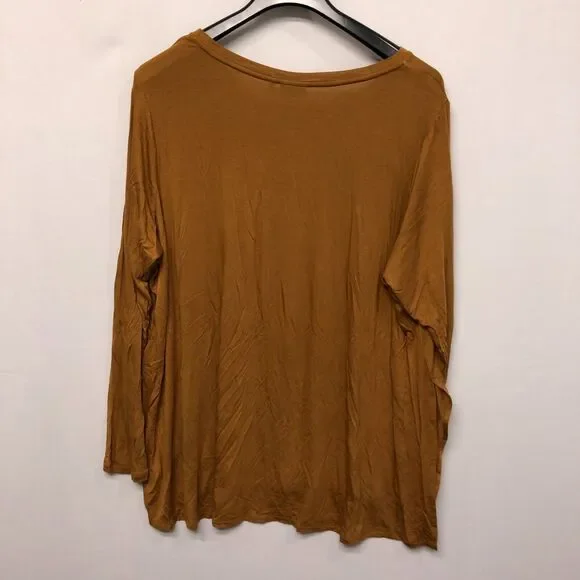 LOGO Lori Goldstein Women Long Sleeve Tee T-Shirt Top Size 3X Rayon Blend M187 7 - Picture 11 of 14